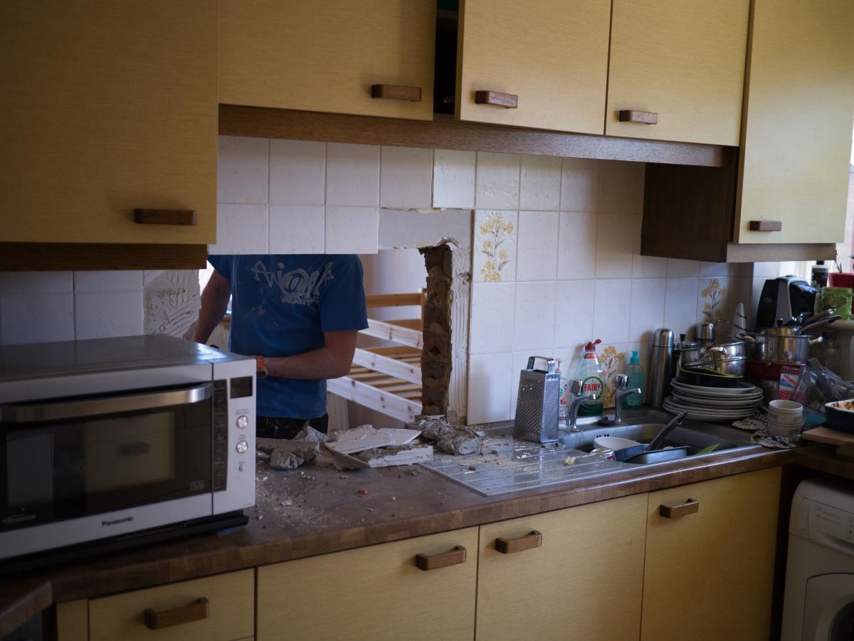 Bricked up kitchen hatch